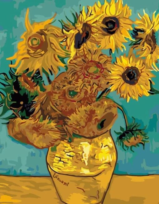 Paint by Number 40×50, GIRASOLES – Van Gogh