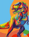 Paint by Numbers 40×50, DINOSAURIO COLORIDO